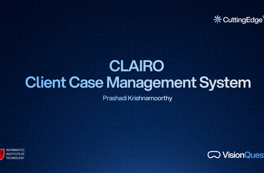 CLAIRO – Client Case Management System for Sri Lankan Law Chambers